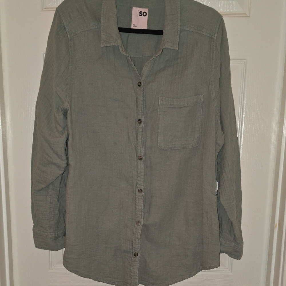 SO‎ Slate Button-Up Shirt